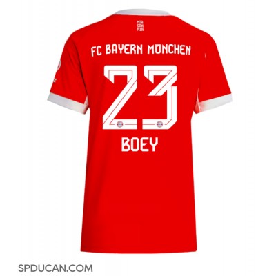 Zenski Nogometni Dres Bayern Munich Sacha Boey #23 Domaci 2025-26 Kratak Rukav Zenski Nogometni Dres Bayern Munich Sacha Boey #23 Domaci 2025-26 Kratak Rukav